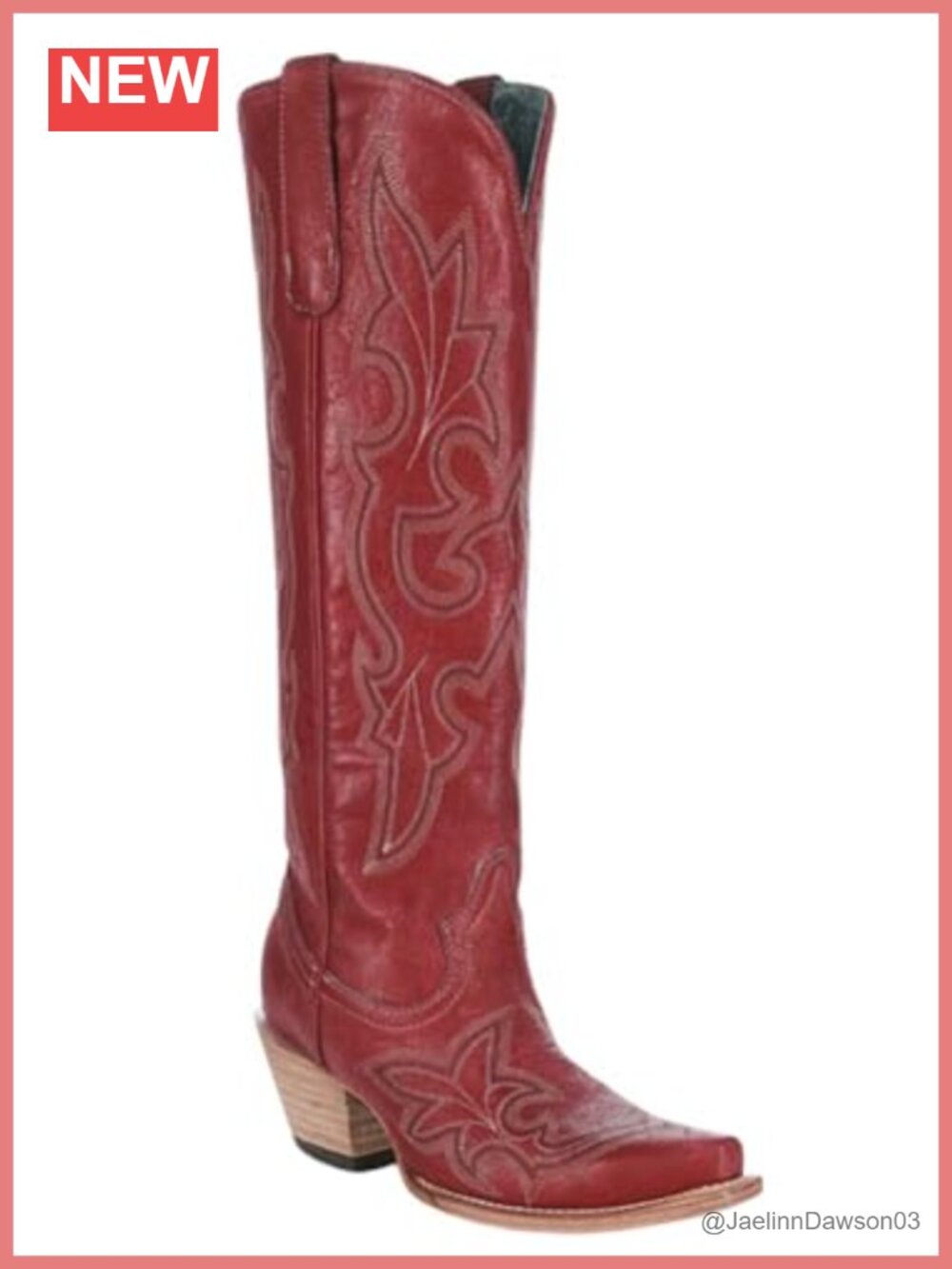 Handcrafted Western Boots Snip Toe Tall Cowboy Boots Embroidered Leather